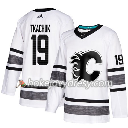 Pánské Hokejový Dres Calgary Flames Matthew Tkachuk 19 Bílá 2019 NHL All-Star Adidas Authentic